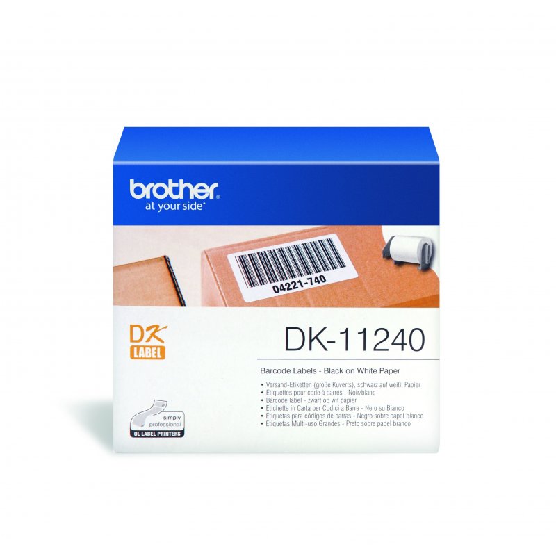 Brother DK-11240 etiqueta de impresora Blanco