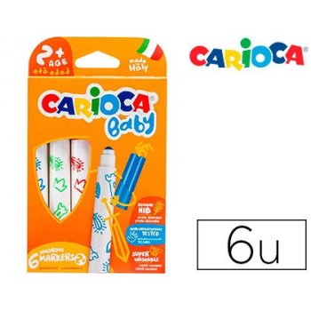 Carioca Marker 2+ rotulador Extra-grueso Multicolor 6 pieza(s)
