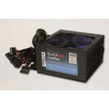 CoolBox Powerline Black 500 unidad de fuente de alimentación 500 W ATX Negro