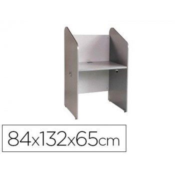 Mesa centro de llamadas rocada individual serie welcome 84x132x65 cm acabado ab02 aluminio gris