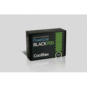 CoolBox Powerline Black 700 unidad de fuente de alimentación 700 W ATX Negro