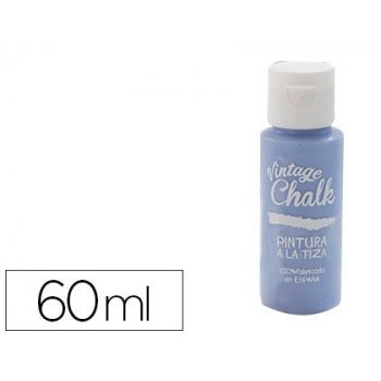 Pintura acrilica vintage chalk efecto tiza azul termal vc-12 bote de 60 ml