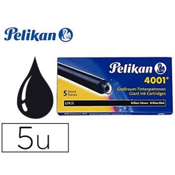 Pelikan GTP 5 Black Recambio de bolígrafo Negro 5 pieza(s)