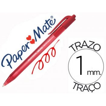 Papermate InkJoy 100 RT Rojo Clip-on retractable ballpoint pen Medio 20 pieza(s)