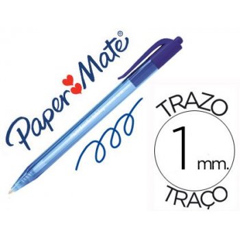 Papermate InkJoy 100 RT Azul Clip-on retractable ballpoint pen Medio 20 pieza(s)
