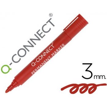 Connect Permanent marker Round Point Red marcador permanente