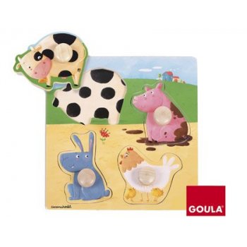 Goula Farm Animals Puzzle Rompecabezas de figuras 4 pieza(s)