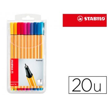 STABILO Point 88 20er rotulador Medio Multicolor 20 pieza(s)