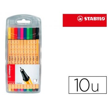 STABILO Point 88 pluma estiligráfica Multi 10 pieza(s)