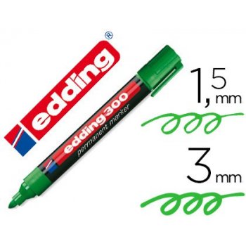 Edding 300 marcador permanente Verde 10 pieza(s)
