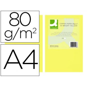 Connect Office Paper A4 500 Sheets Bright Yellow papel para impresora de inyección de tinta Amarillo
