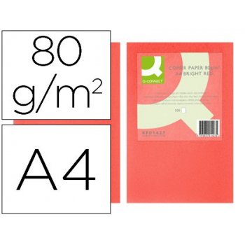 Connect Office Paper A4 500 Sheets Bright Red papel para impresora de inyección de tinta Rojo
