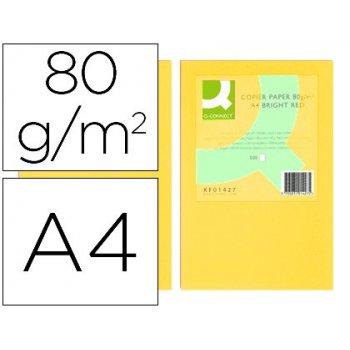 Connect Office Paper A4 500 Sheets Light Yellow papel para impresora de inyección de tinta Amarillo