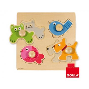 Goula Domestic Animals Puzzle Rompecabezas de figuras 4 pieza(s)