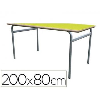 Mesa infantil mobeduc talla 1 extensible estructura redonda patas de tubo metalico tablero mdf laminado