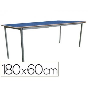 Mesa infantil mobeduc talla 1 extensible estructura cuadrada patas de tubo metalico tablero mdf laminado