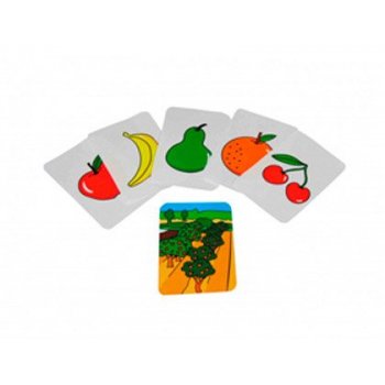 Juego tarjetas henbea comida plastico flexible 12x8.5 cm set 24 unidades