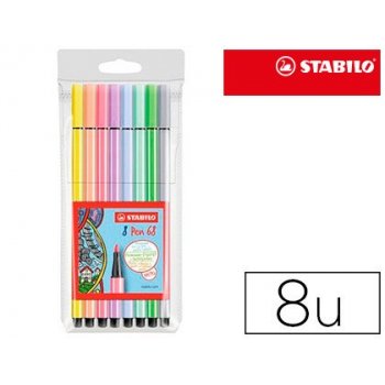 STABILO Pen 68 8er rotulador Medio Multicolor 8 pieza(s)