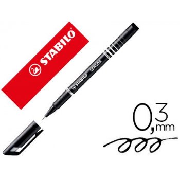 STABILO Sensor pluma estiligráfica Negro 10 pieza(s)