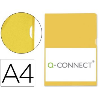 Connect Plastic L-Folder A4 Yellow 100 pieces Amarillo