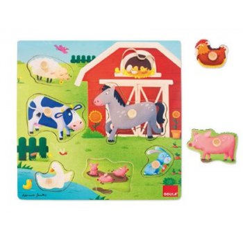 Goula Mothers&Babies Farm Puzzle 7 pcs Rompecabezas de figuras 7 pieza(s)