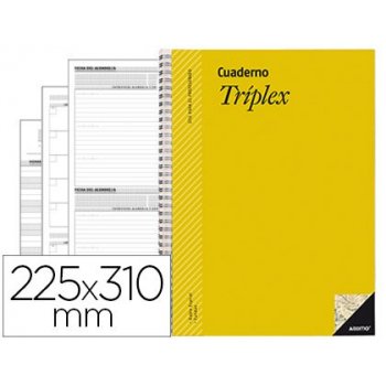 Bloc triplex additio plan de curso evaluacion agenda plan semanal y tutorias fundas transparentes 22,5x31cm