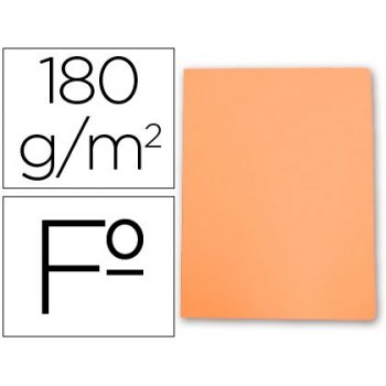 Subcarpeta cartulina gio folio naranja pastel 180 g m2
