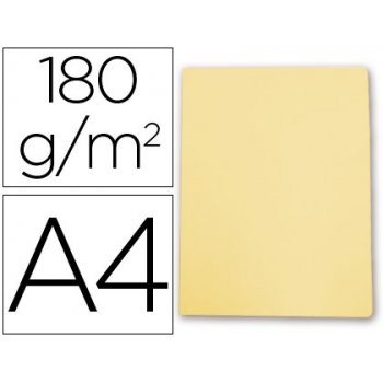Subcarpeta cartulina gio din a4 amarillo pastel 180 g m2