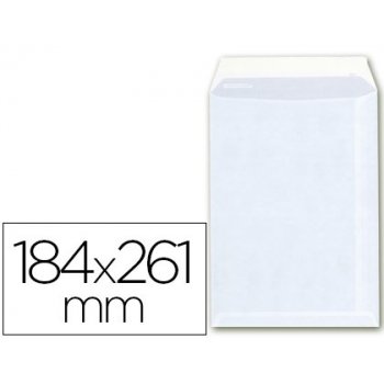 Sobre bolsa a-6 offset blanco 100g 184x261 mm con tira de silicona -caja 250