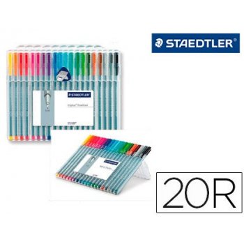 Staedtler triplus fineliner 334 pluma estiligráfica Multi 20 pieza(s)