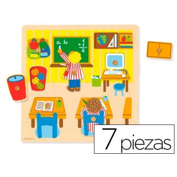Goula School Puzzle 7 pcs Rompecabezas de figuras 7 pieza(s)