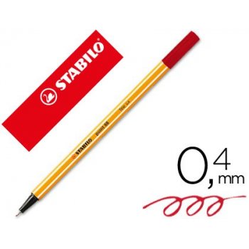 STABILO point 88 pluma estiligráfica Rojo 1 pieza(s)