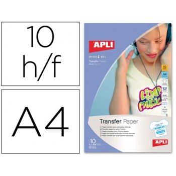 APLI 584128 papel transfer para tejido Inyección de tinta