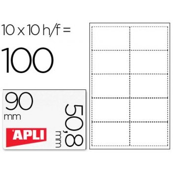APLI 10608 tarjeta de visita 100 pieza(s)