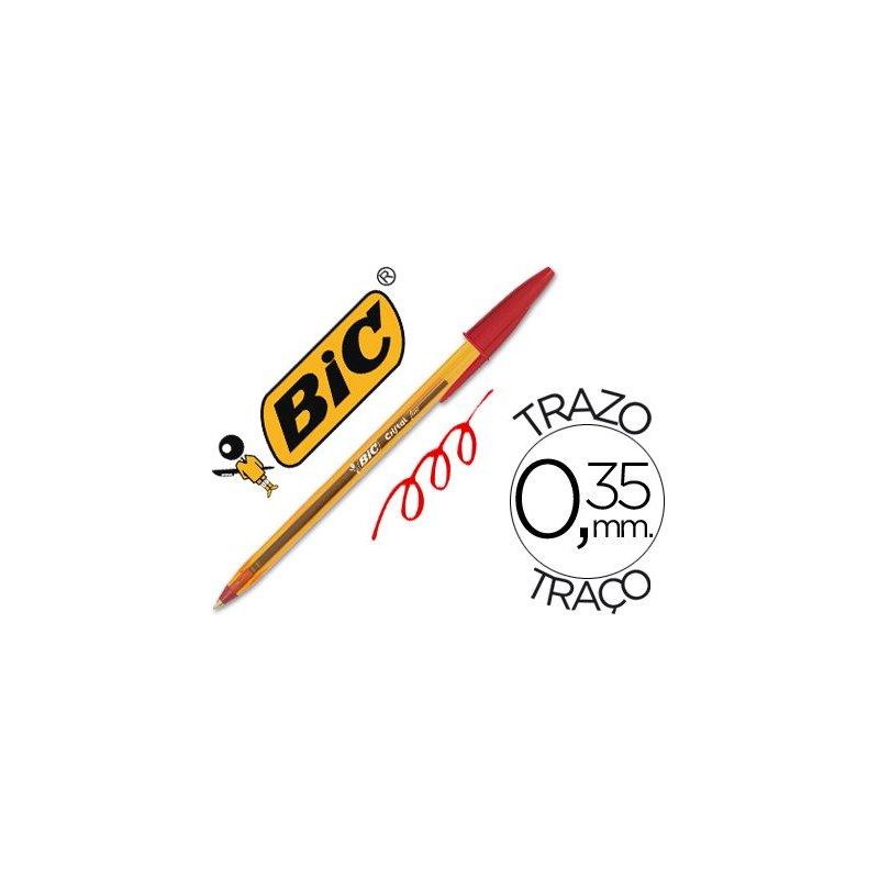 BIC 872720 bolígrafo Rojo Fino 50 pieza(s)