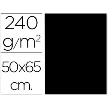 Cartulina liderpapel 50x65 cm 240g m2 negro