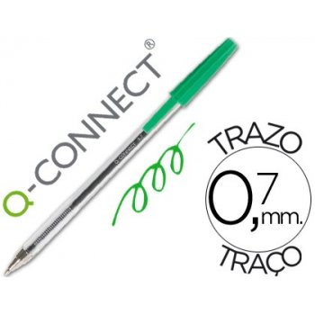 Connect Ball point pen Transparent Green Verde 50 pieza(s)