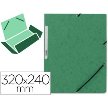 Connect Folder Clip & Elastic Green Verde