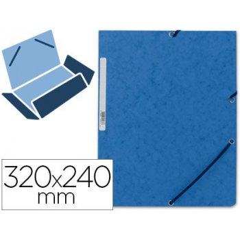 Connect Folder Clip & Elastic Blue Azul