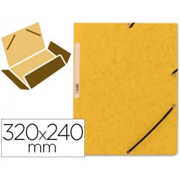 Connect Folder Clip & Elastic Yellow Amarillo