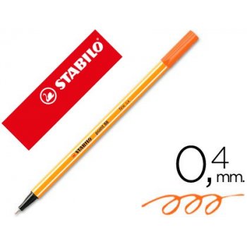 STABILO point 88 pluma estiligráfica Naranja 1 pieza(s)