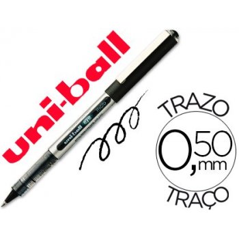 Uni-Ball Eye Micro UB-150 Bolígrafo cilíndrico Negro 12 pieza(s)