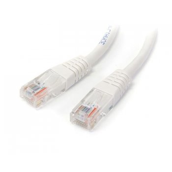 StarTech.com Cable de Red Ethernet 15m UTP Patch Cat5e Cat 5e RJ45 Moldeado - Blanco