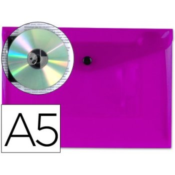 Carpeta liderpapel dossier broche 34356 polipropileno din a5 violeta transparente