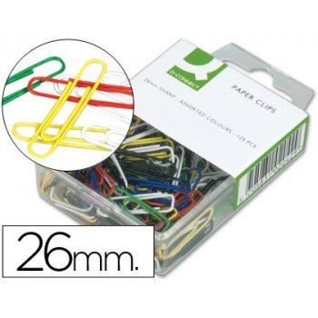 Connect Paper clips Colour 26 mm 125 pieces sujetapapel