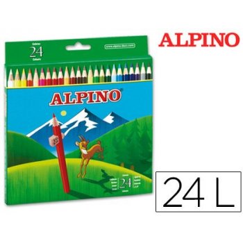 Lapices de colores alpino 658 c  de 24 colores largos