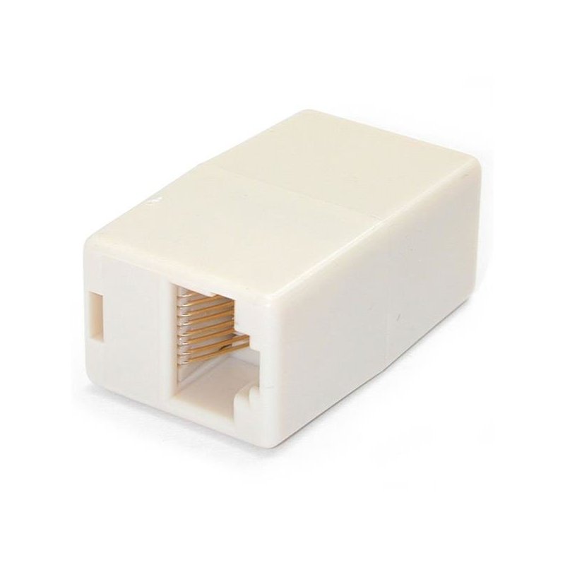StarTech.com Paquete de 10 Cajas de Empalme Modulares Acopladores para Cable Cat5e Ethernet UTP - 2x Hembra RJ45 - Beige