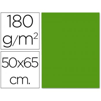 Cartulina liderpapel 50x65 cm verde navidad 180 gr unidad