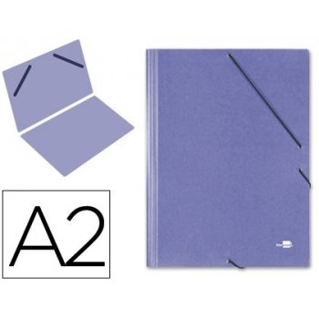 Carpeta planos liderpapel a2 carton gofrado n 12 azul