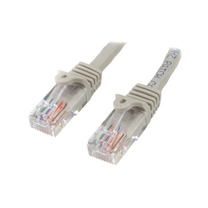 StarTech.com Cable de Red de 10m Gris Cat5e Ethernet RJ45 sin Enganches
